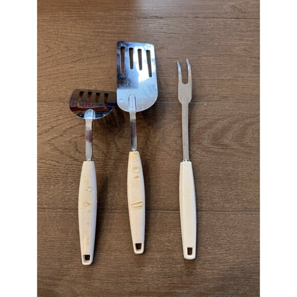 VTG Foley Ekco USA Serving Fork Spatula Utensil Chrome Plated Spice Of Life - Picture 9 of 11